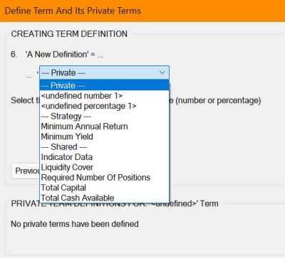 Place-holder names allow you to reference a term before it is defined