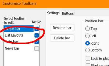 Enable Layout tabs using the Customise Toolbars menu